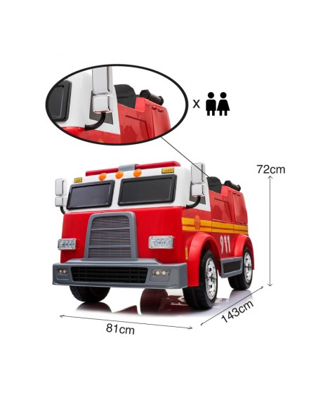 Two-Seater Fire Truck RESCUE 24V - 14360