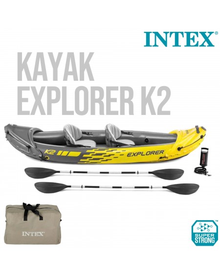Caiaque inflável de 2 lugares Explorer K2 - 4809